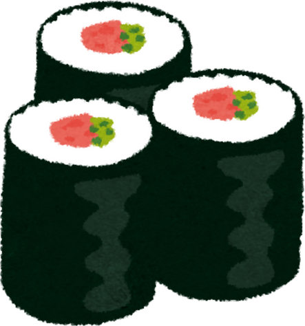 Illustration of Negitoro Maki Sushi